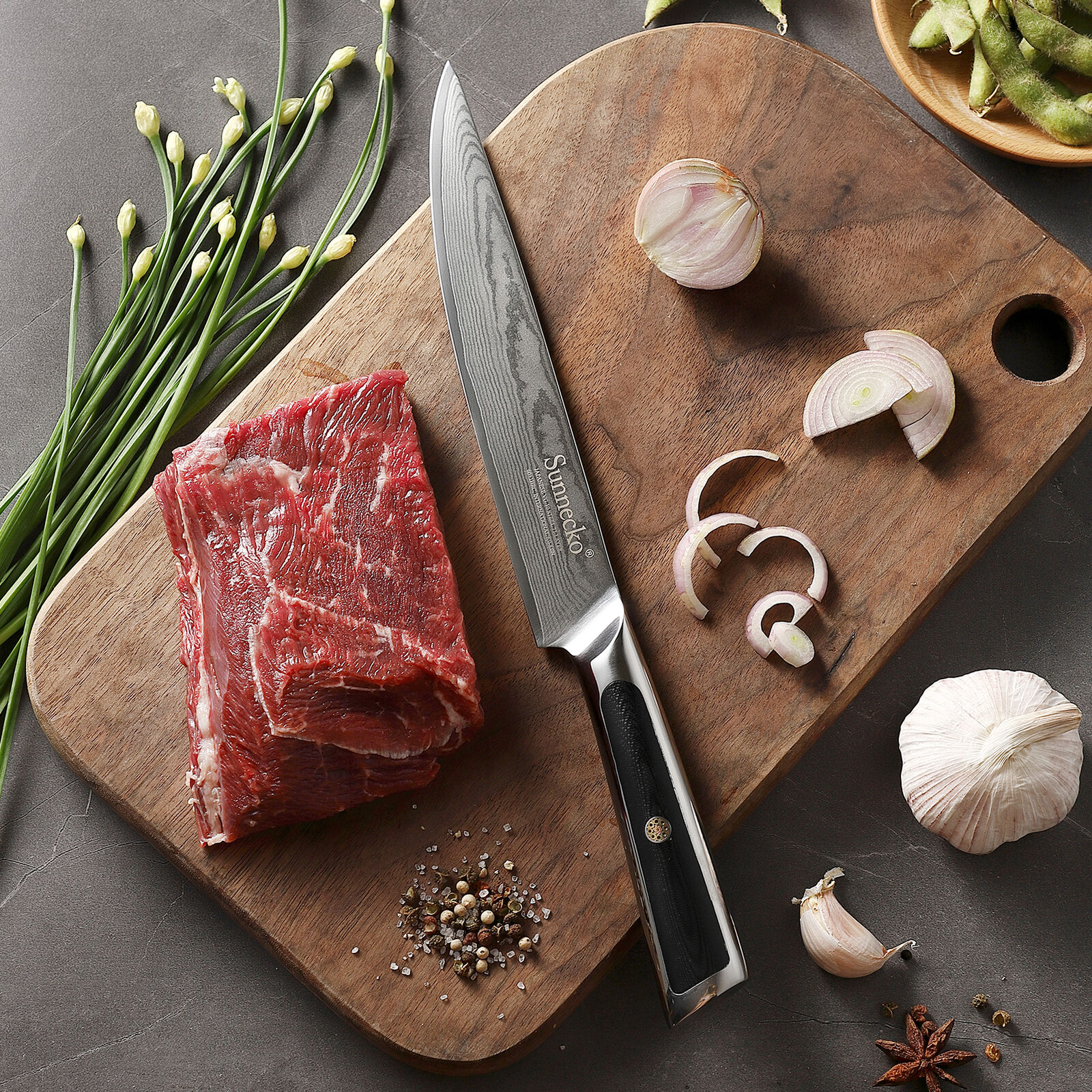 9 Pcs Kitchen Knives Set Japanese VG10 Damascus Steel Chef Knife Santoku Slicing - Fresh Stock Dated January 2026