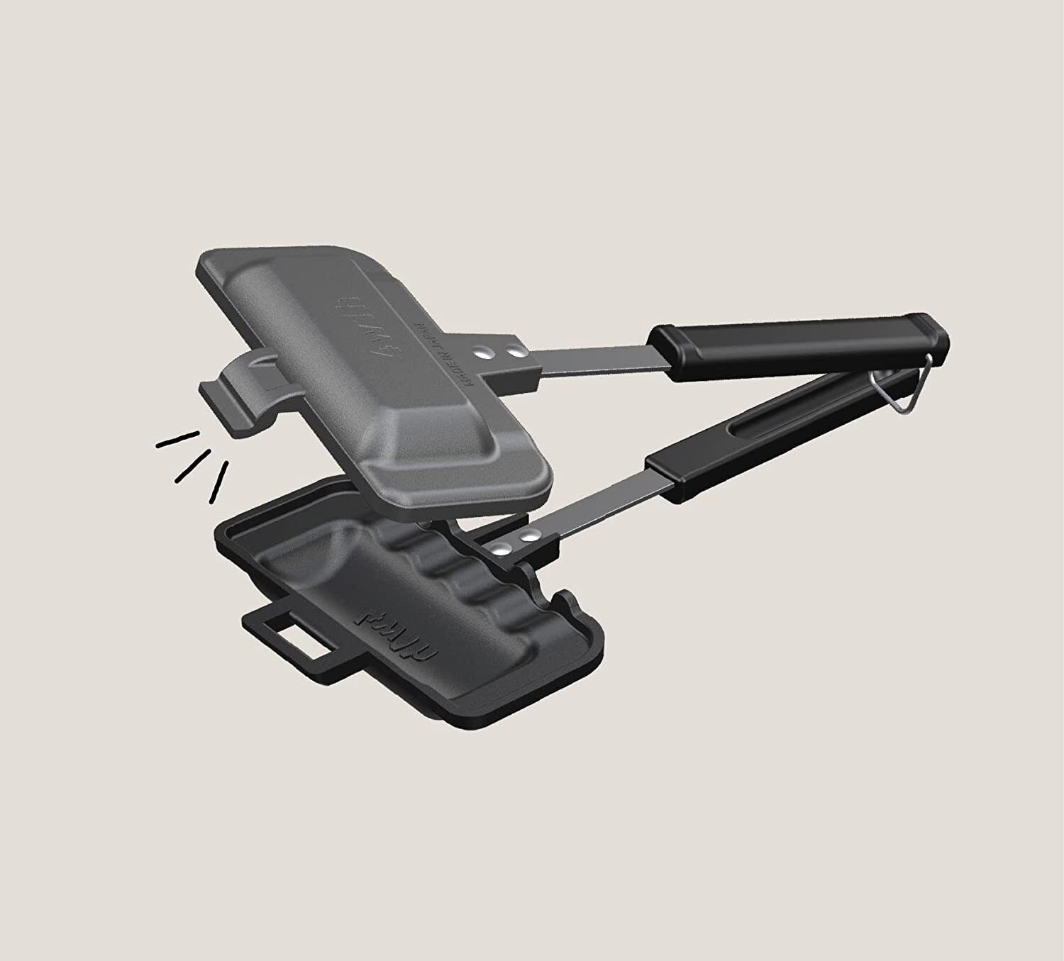 4w1h Hot Sand Solo Sandwich Maker Tsubame Sanjo Kitchen Japan Made Outdoor Handy - Fresh Stock Dated January 2026