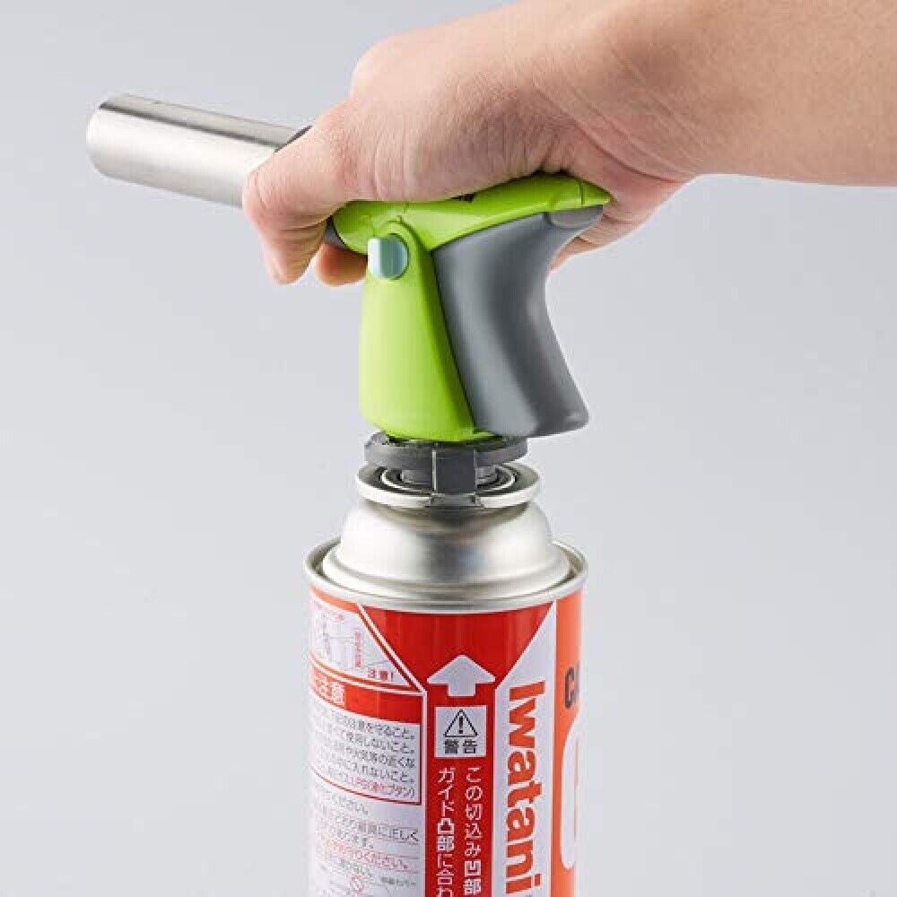 Iwatani Cassette Gas Cooking Torch Burner CB-TC-CKGR  Green - Fresh Stock Dated February 2026