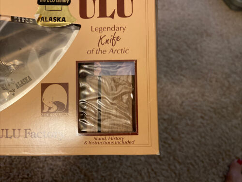 NEW Alaska ULU Legendary Knife Of The Arctic-the Ulu Factory, 1993, Stand, Instr - Fresh Stock Dated January 2026