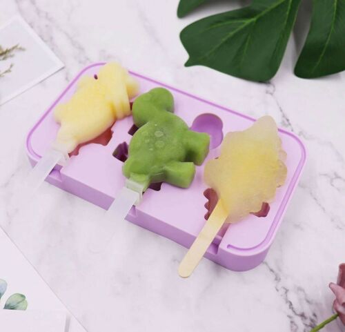 VTOSEN 2 Pack Silicone Popsicle Molds,3 dinosaur and 3 marine animal models.. - Fresh Stock Dated February 2026