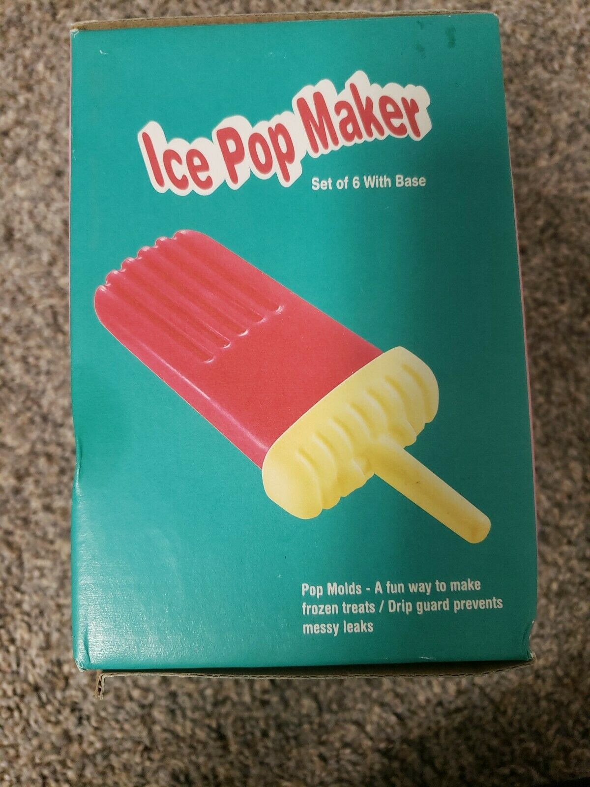 Ice Pop Maker Popsicle Mold Set with Tray & Drip Guard Pack of 6 - Fresh Stock Dated February 2026