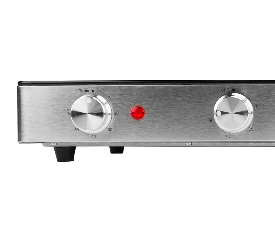 Brentwood TS-382 Double Infrared Electric Countertop Burner with Timer 120V NEW - Fresh Stock Dated February 2026