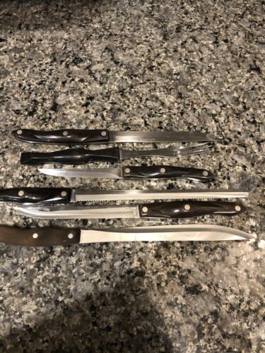 Cutco Lot of 17. Mixed Knives, Serving Forks, Spoons, Spatula.  Mixed Handles - Fresh Stock Dated January 2026