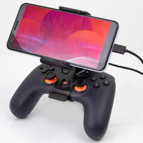 Orzly Phone Mount Clip for use with Google Stadia Controller - Fresh Stock Dated February 2026
