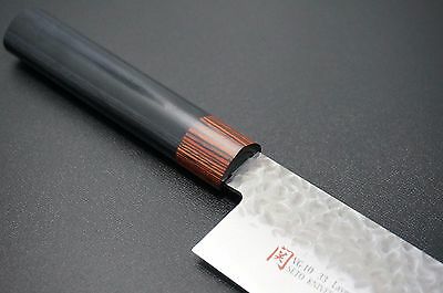 Japanese SETO ISEYA Hammered Damascus VG10 Nakiri Kitchen Knife 180mm Japan I-6 - Fresh Stock Dated January 2026