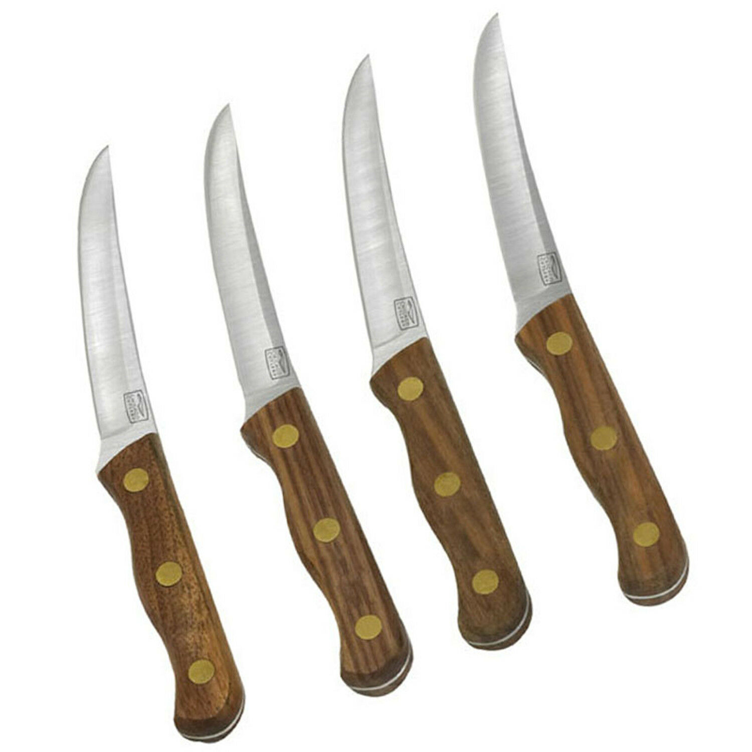 Chicago Cutlery 4 piece Walnut Tradition Steak Knife Set New replaces 103S B144 - Fresh Stock Dated January 2026