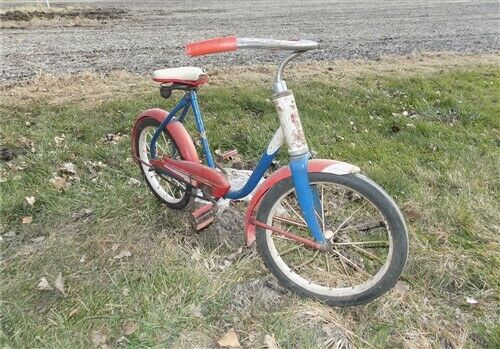Murray Childs Bike Red White Blue Bicycle Troxel Seat Clipper Tires Vintage - Fresh Stock Dated December 2025
