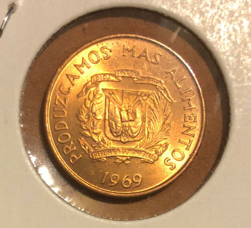 Dominican Republic 1969 Centavo  290223 combine shipping - Fresh Stock Dated December 2025