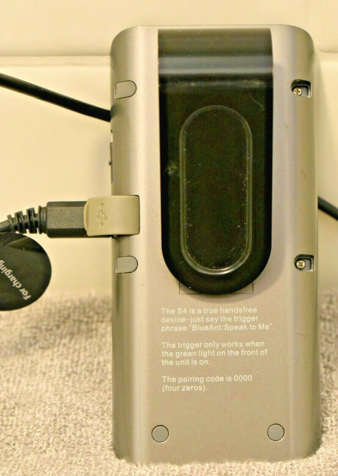 BlueAnt S4 Handsfree Voice Controlled Car Bluetooth With Charger Clip-on - Fresh Stock Dated January 2026