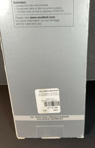 Wusthof Classic 7 inch Nakiri Knife - 4193 / 17cm - New in Original Box - Fresh Stock Dated January 2026