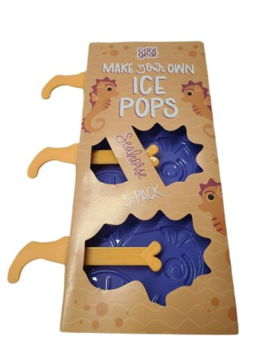 Make Your Own Ice Pops Seahorse & Sharks 3-Pack x 2! New - Fresh Stock Dated February 2026