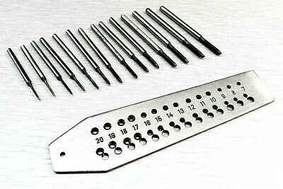 Mini Tap and Die Jewelers Set 14 Taps & Screwplate & Swivel Vise Set 0.7-2mm - Fresh Stock Dated December 2025