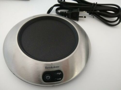Brookstone Mug Beverage Warmer Coffee Tea Soup 21w Model K72AS Stainless C - Fresh Stock Dated February 2026