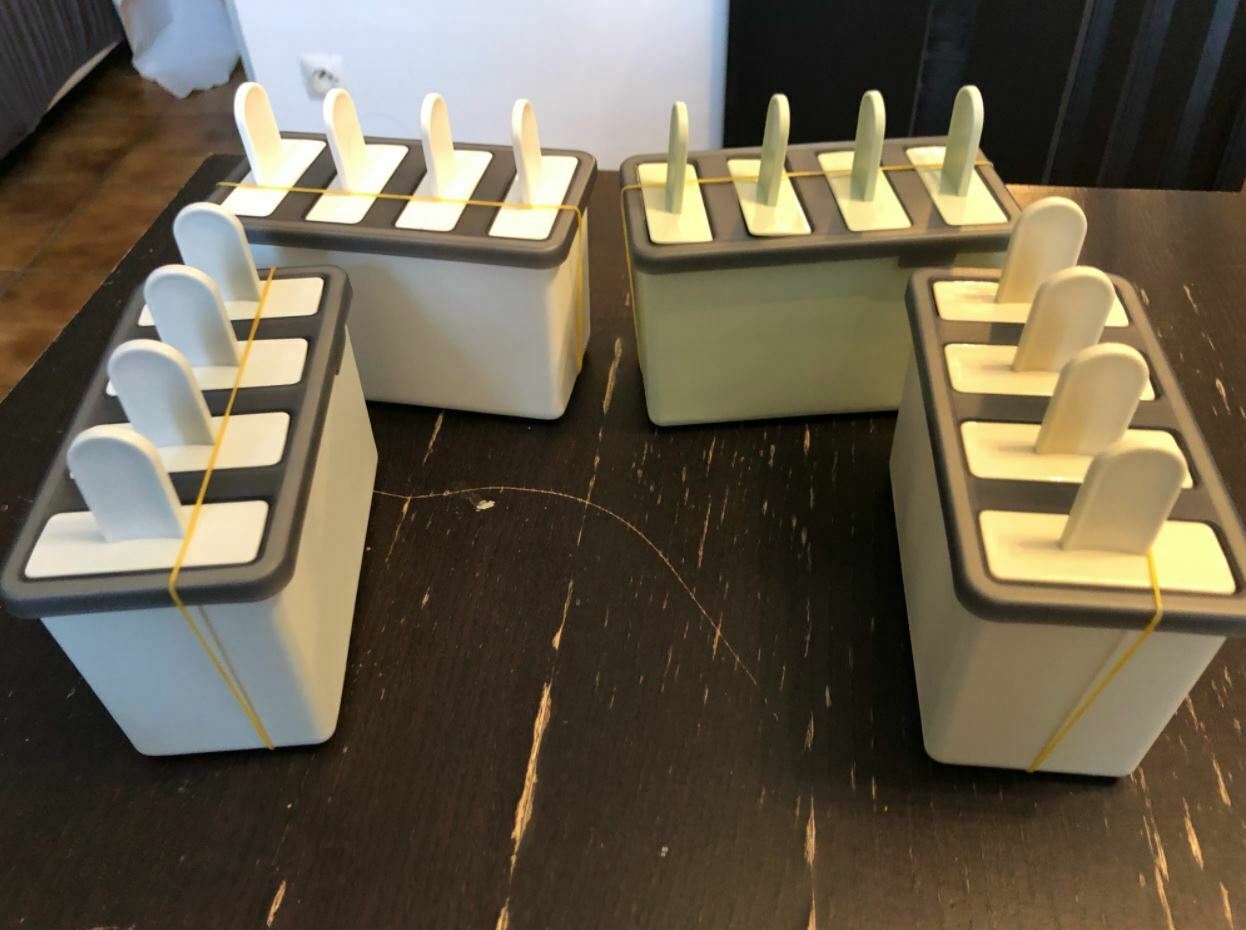 Frozen Popsicle Molds Ice Cream Pop Maker Freezer Sticks with Trays Fruit Summer - Fresh Stock Dated January 2026