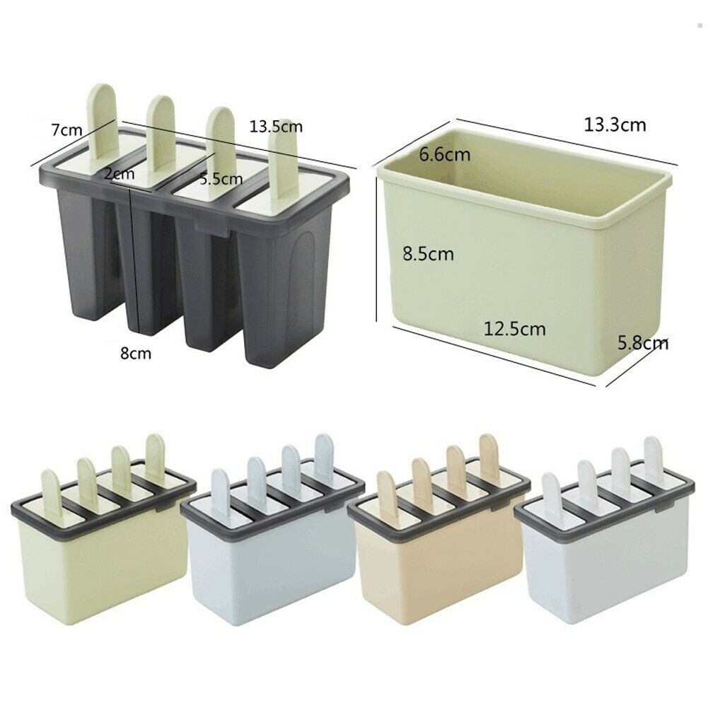 Frozen Popsicle Molds Ice Cream Pop Maker Freezer Sticks with Trays Fruit Summer - Fresh Stock Dated January 2026