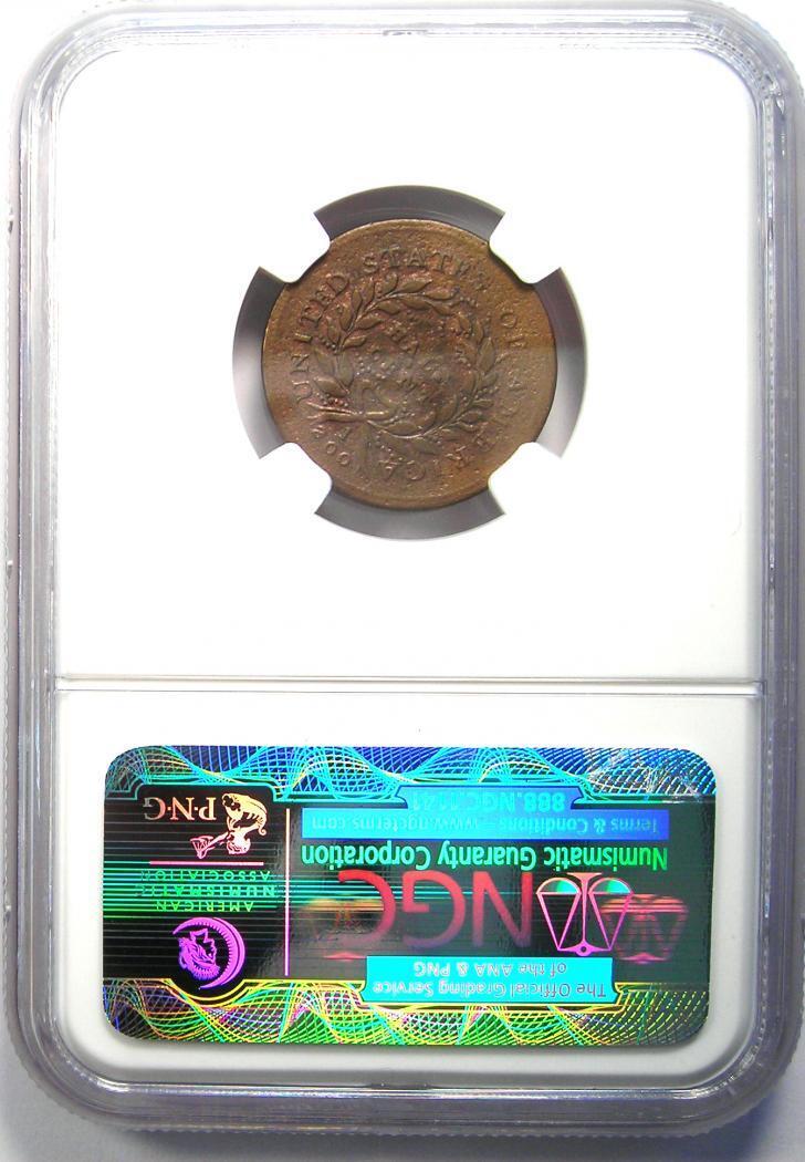 1793 Liberty Cap Flowing Hair Half Cent 1/2C - NGC VF Detail - Rare Coin! - Fresh Stock Dated December 2025