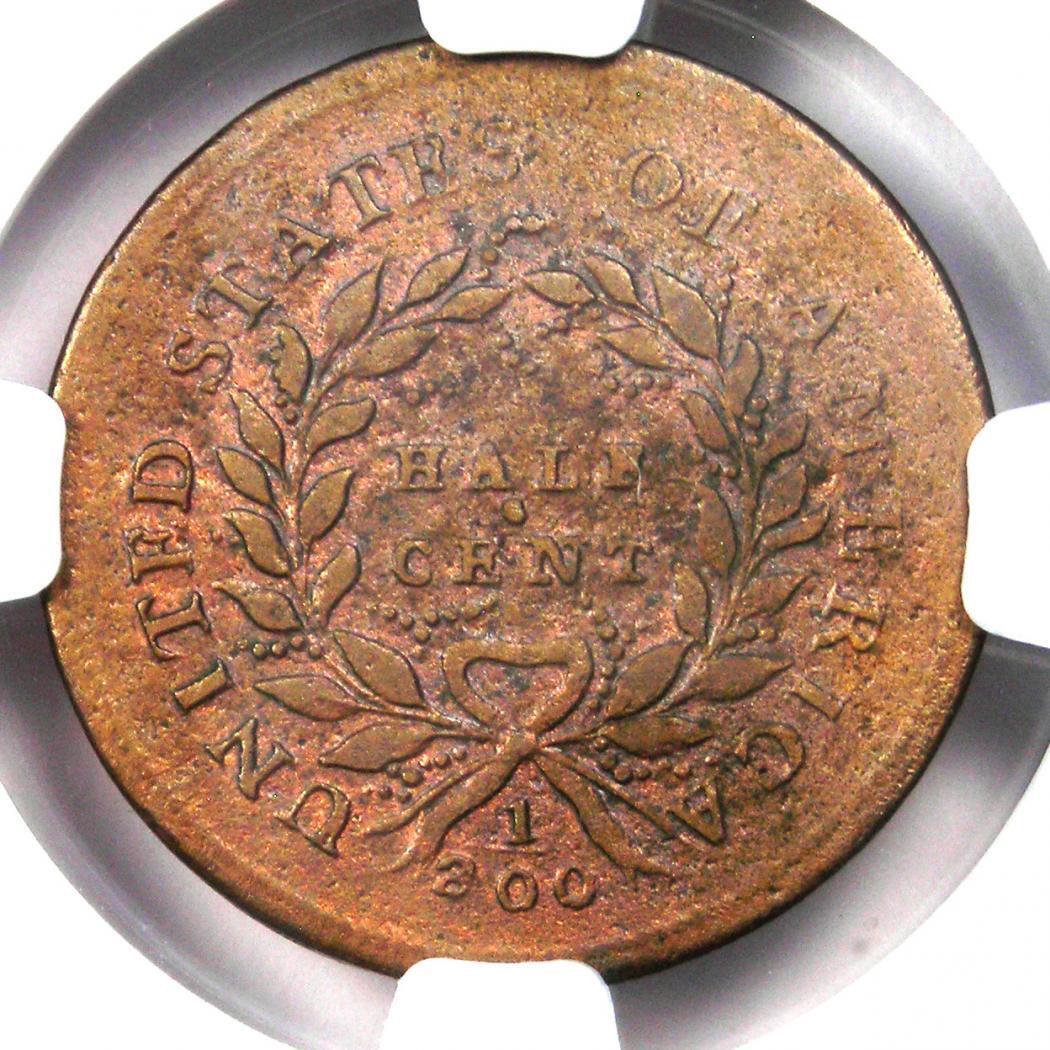 1793 Liberty Cap Flowing Hair Half Cent 1/2C - NGC VF Detail - Rare Coin! - Fresh Stock Dated December 2025