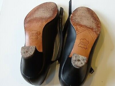 BLACK CAPEZIO JUNIOR FOOTLIGHT LEATHER CHARACTER DANCE SHOES girls 3.5 M - Fresh Stock Dated December 2025