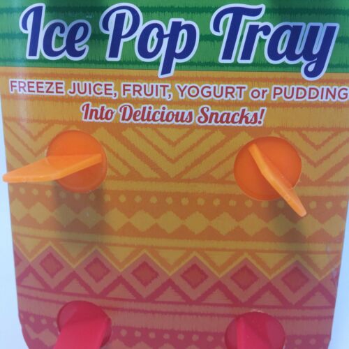New Ice Pop Tray BPA Free 2 Pack Lot DIY Freeze Juice Fruit Yogurt Pudding Snack - Fresh Stock Dated February 2026
