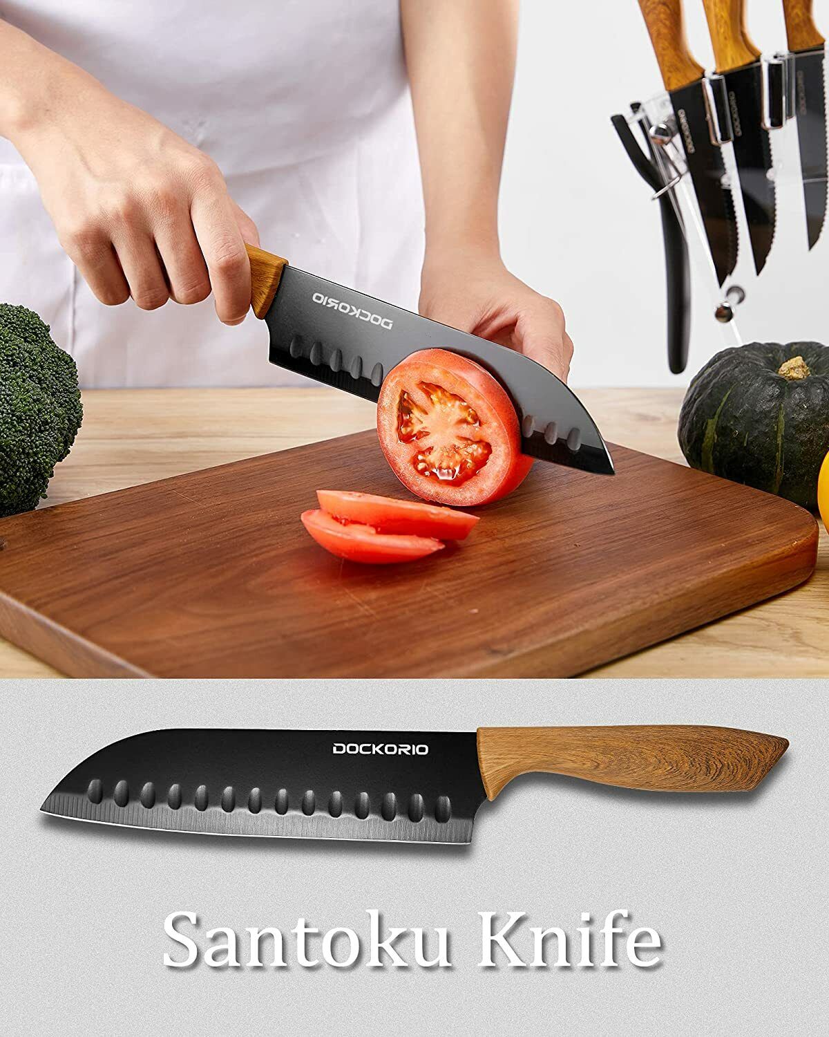 Knife Set, 19-Piece Kitchen Knife Set with High Carbon Stainless Steel Sharp - Fresh Stock Dated February 2026