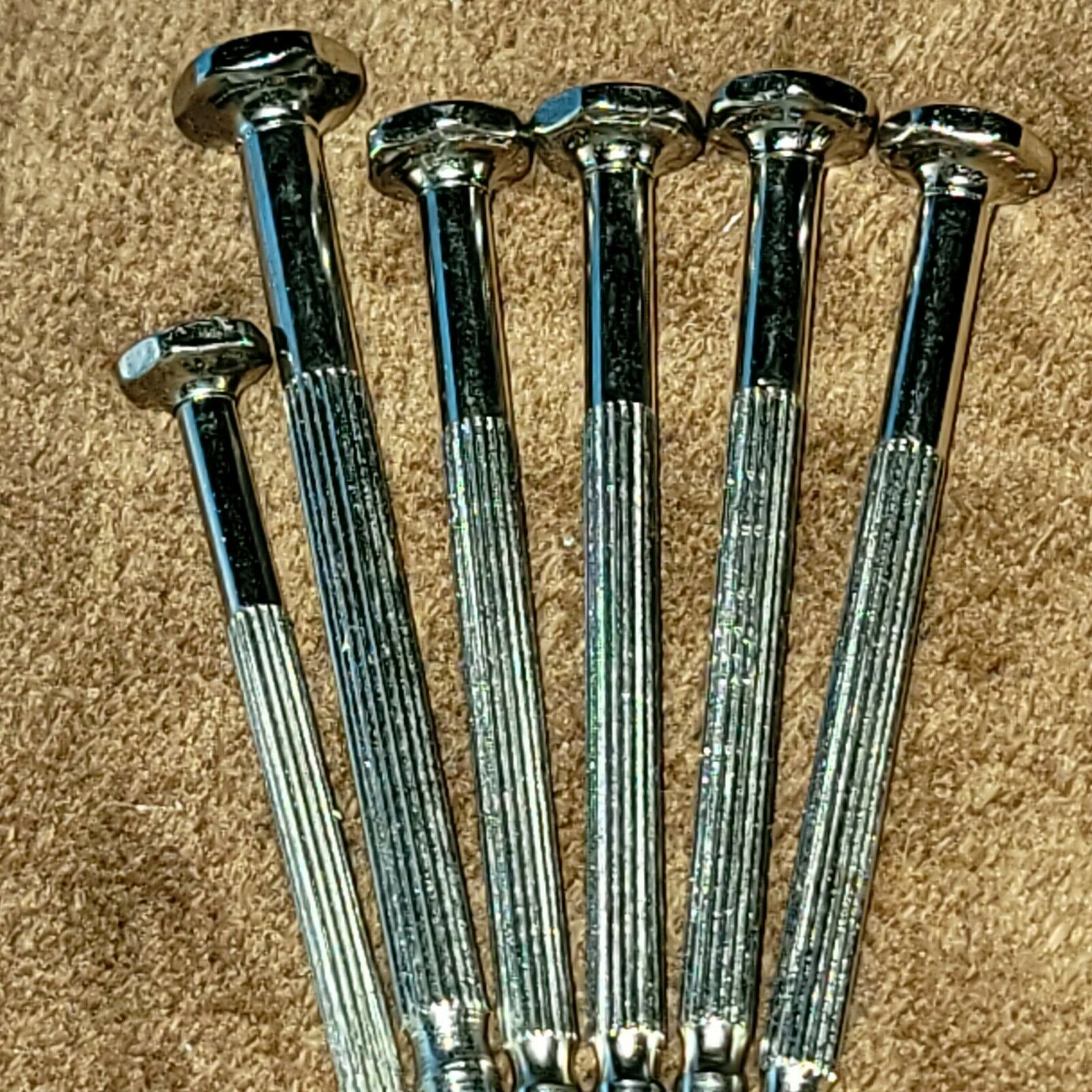 EURO TOOL Vintage 6 Pc Screwdriver Set Mini Delta 2 Slotted 4 Phillips W GER NOS - Fresh Stock Dated December 2025
