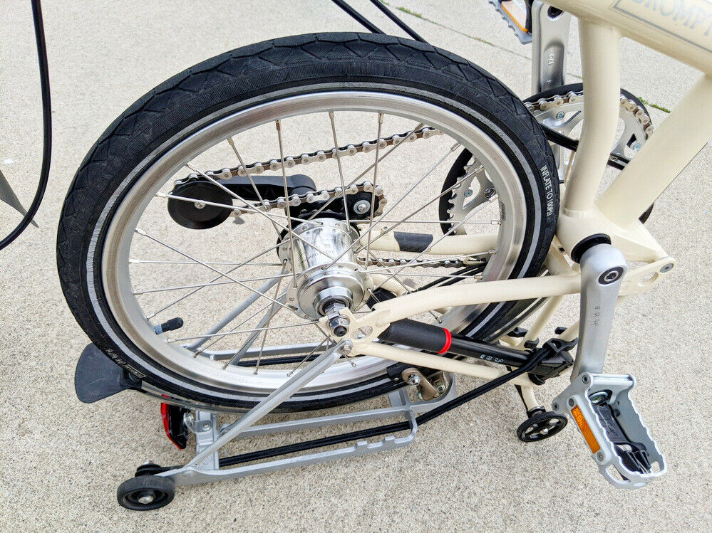 2018 Model Year Brompton M3R Ivory White Folding Bicycle - Fresh Stock Dated December 2025