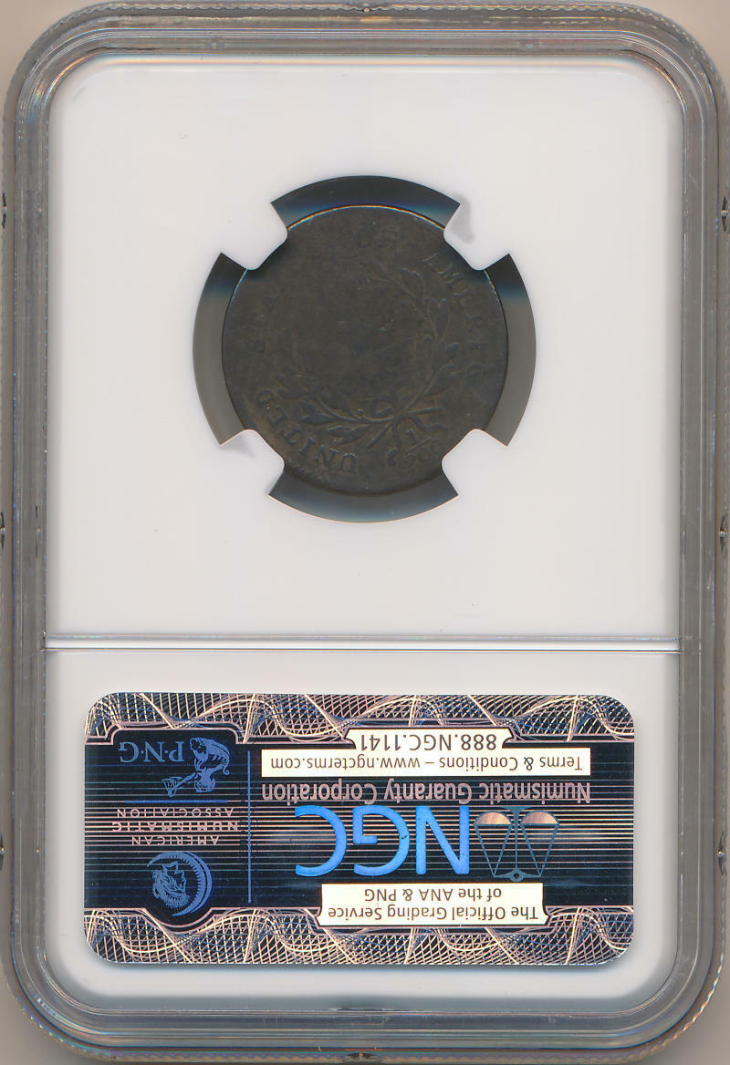 1797 1/1 Plain Edge Half Cent. C-1. NGC Fine Details - Fresh Stock Dated December 2025