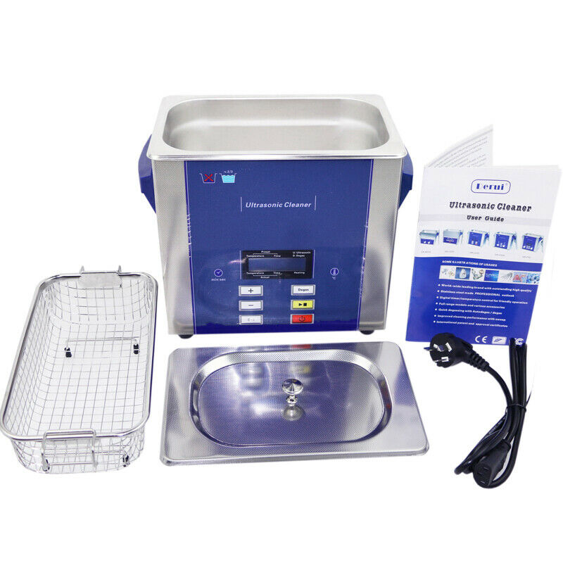 3L Ultrasonic Cleaner  with degas heated for dental or parts glasses jewellry - Fresh Stock Dated December 2025