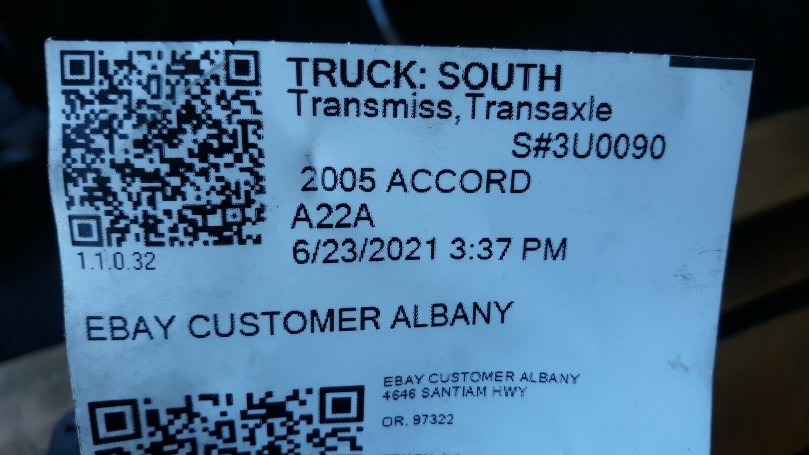 ✔ 2003-2007 Honda Accord Coupe 06 07 Sedan 3.0 6 Speed Manual Transmission J30A - Fresh Stock Dated December 2025