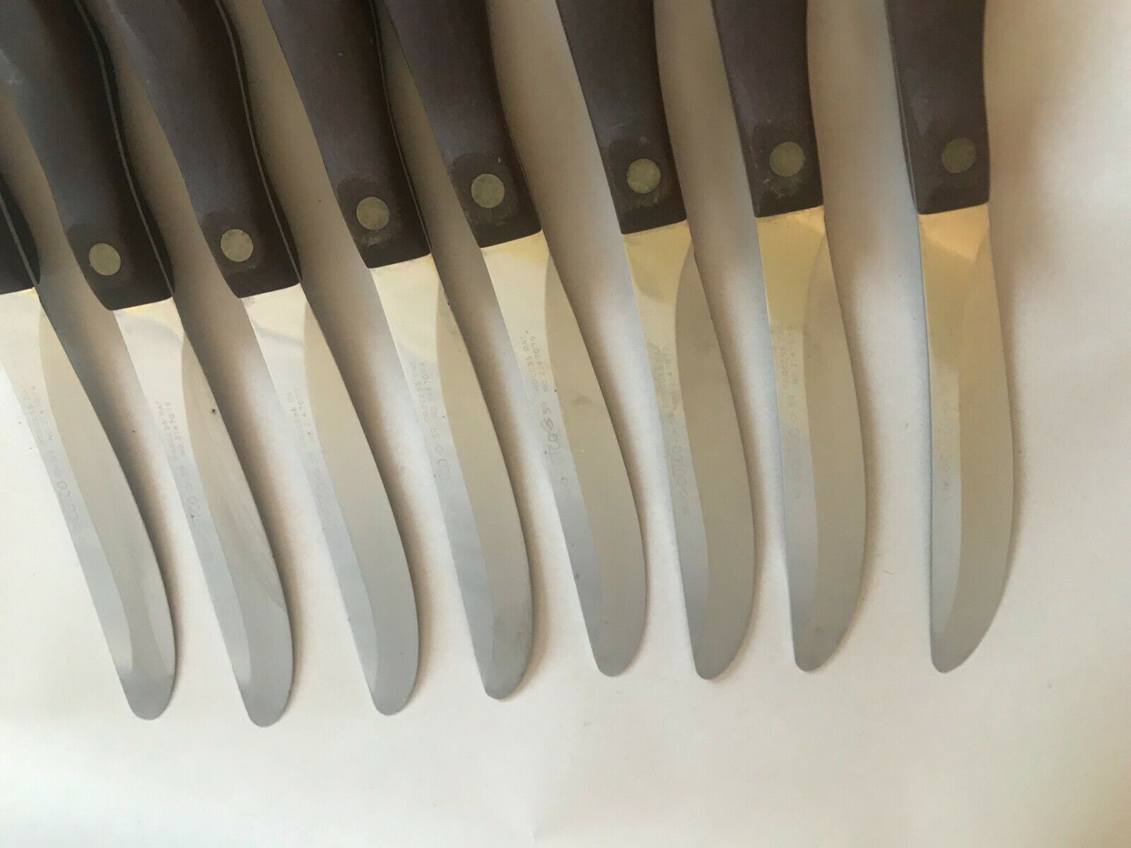 8 CUTCO NO 59 TABLE STEAK KNIVES WITH BOX - PAT 2147079 - VINTAGE STRAIGHT EDGE - Fresh Stock Dated January 2026
