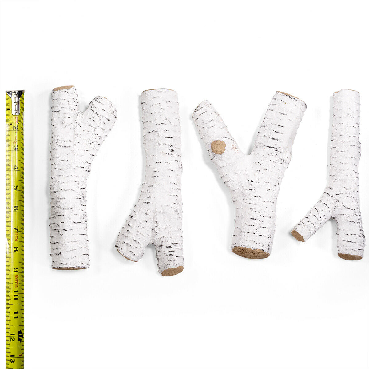 6PCS Ceramic Wood Logs Gas Fireplace Imitation Wood Propane Firepit Logs - Fresh Stock Dated January 2026