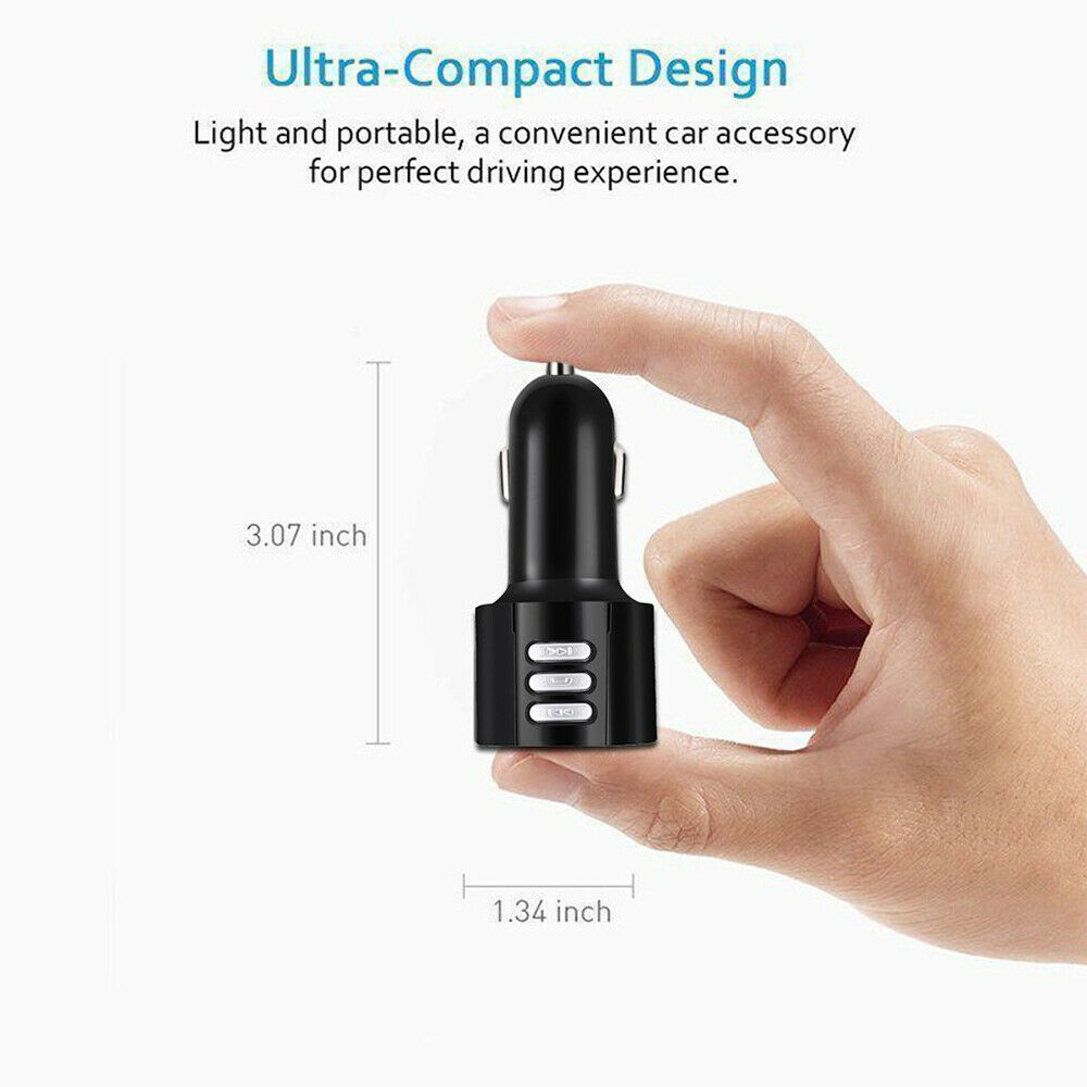 Fm Transmitter Bluetooth 4.2 Wireless Car Usb Charger Handsfree Kit Mp3 Player - Fresh Stock Dated December 2025