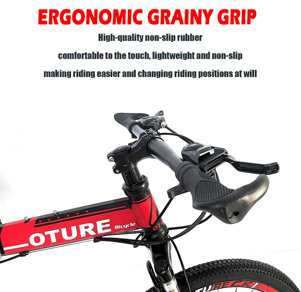 Mountain Bike 26'' Spoke Wheels Dual Suspension Folding 21 Speed MTB Bicycle - Fresh Stock Dated January 2026