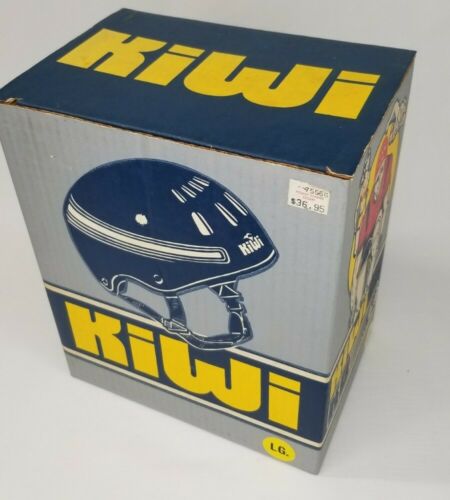 Vintage Kiwi Bike Bicycle Helmet Swiss Made Size L Yellow, with Box - Fresh Stock Dated December 2025