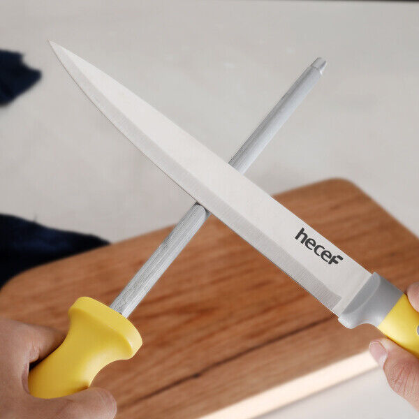 14 PCS Kitchen Knife Block Set With Wooden Block Stainless Steel Cutlery Set - Fresh Stock Dated February 2026