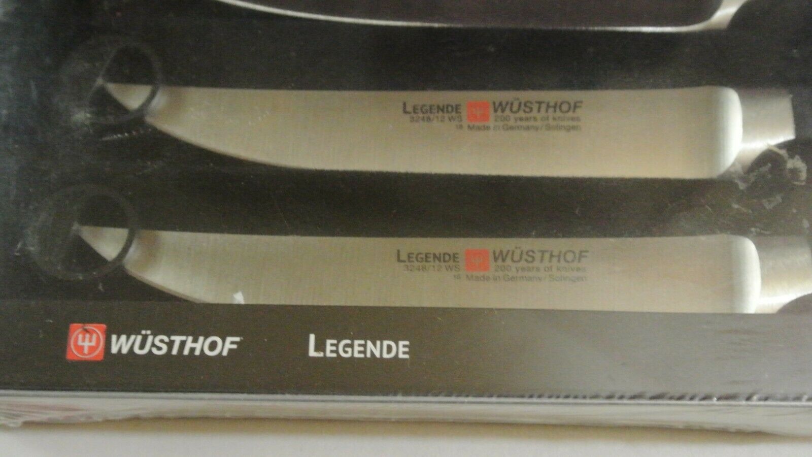 Wusthof  NEW in box legende 4 pc set  steak knife  PEtec #3248/12ws 4.5