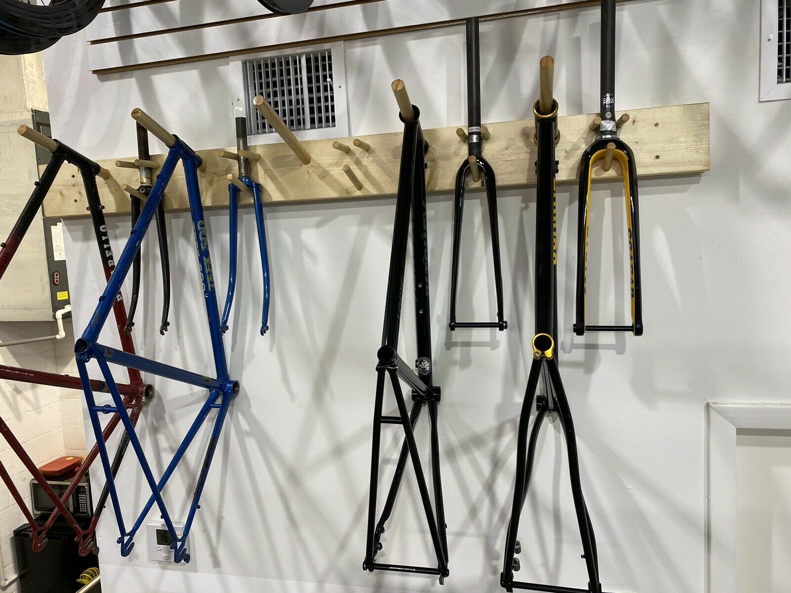 Bicycle Frame & Forks Wood Display - Fresh Stock Dated January 2026