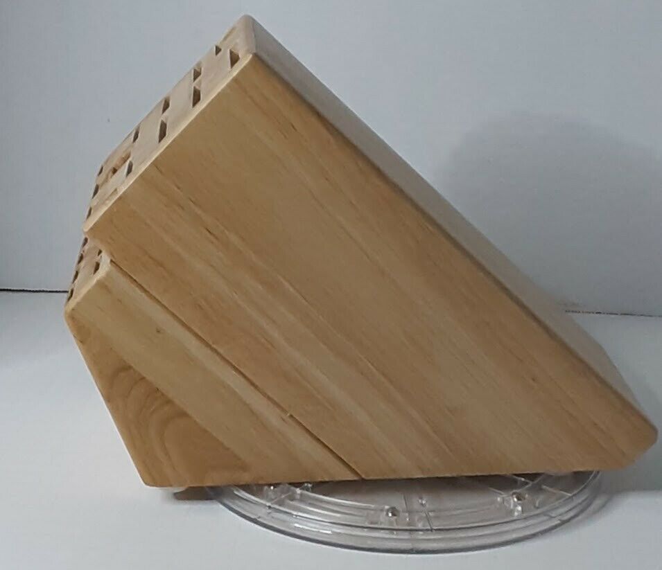 JA HENCKELS INTERNATIONAL 20 SLOT WOODEN KNIFE BLOCK LRG BLOCK ONLY ~PRE-OWNED~ - Fresh Stock Dated January 2026