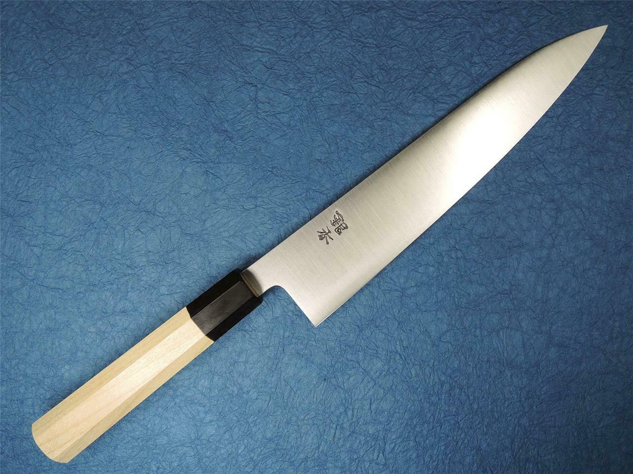 Ashi Hamono Ginga White Steel Wa-Gyuto Knife 240mm Extra Thin - Fresh Stock Dated February 2026