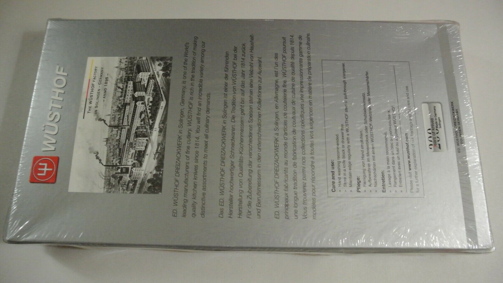 Wusthof  NEW in box legende 4 pc set  steak knife  PEtec #3248/12ws 4.5