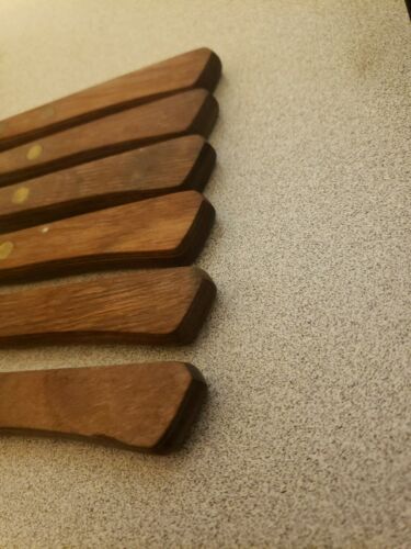 Vtg Set Of 6 Robinson Stainless Serrated Blade Steak knives - Fresh Stock Dated January 2026