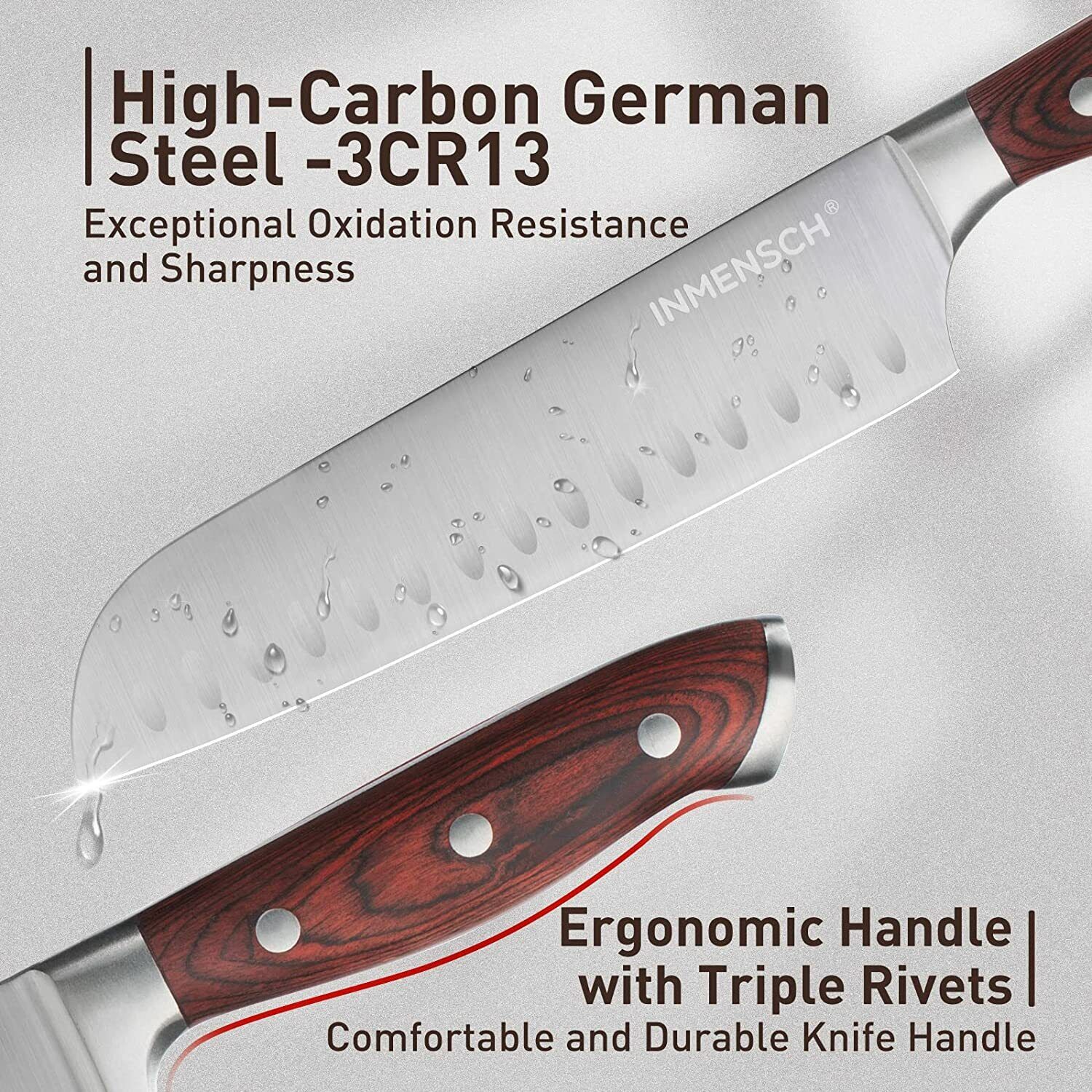 Knife Set,15 Pieces Premium Kitchen Knife Set, Ultra-Sharp German Stainless - Fresh Stock Dated February 2026