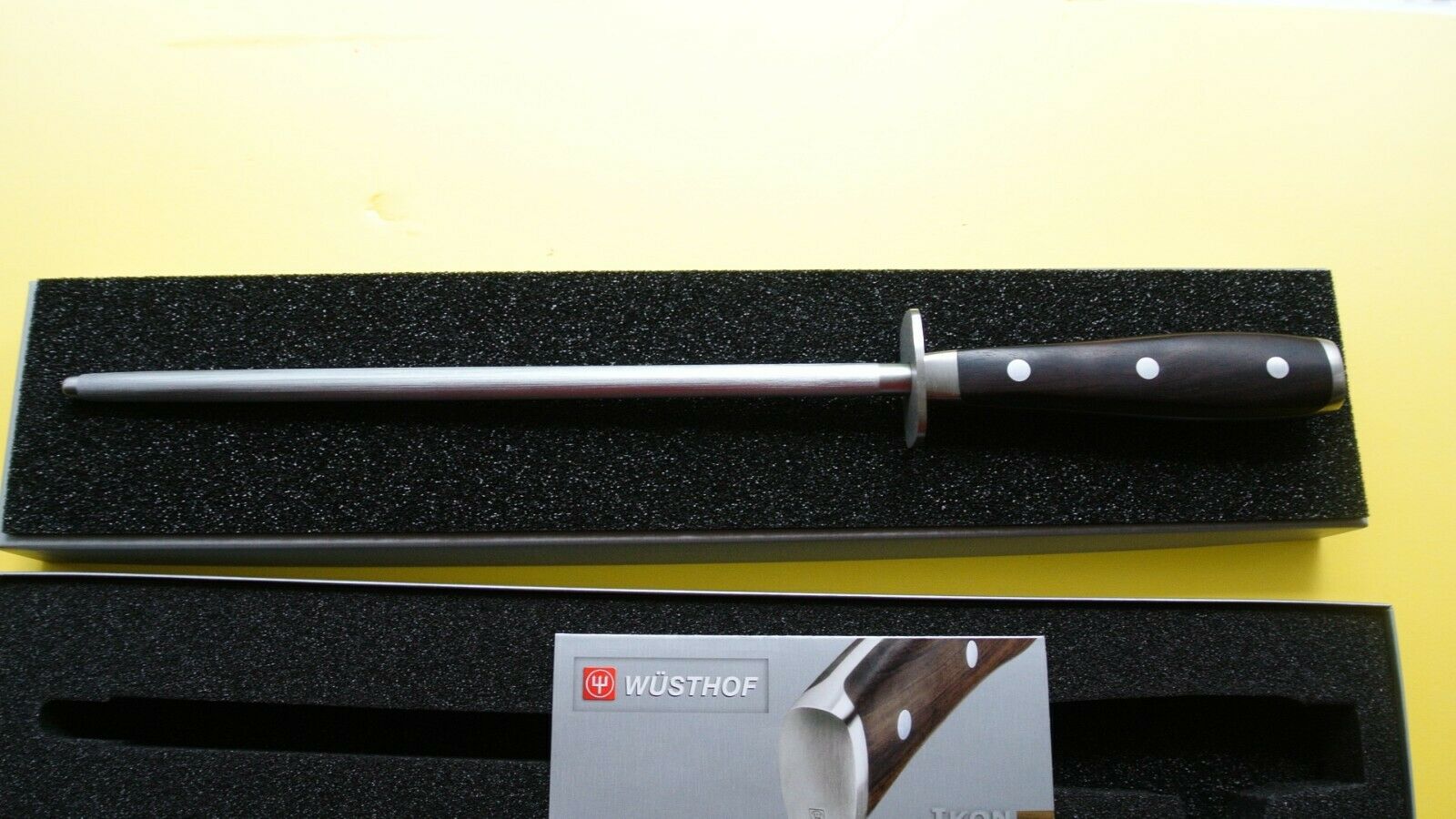 Wusthof  ikon  sharpening steel model 4968 new in box solingen germany - Fresh Stock Dated January 2026