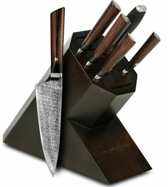 ZWILLING KRAMER MEIJI 7 PC KNIFE BLOCK SET BROWN 38270-000 NEW IN BOX - Fresh Stock Dated January 2026