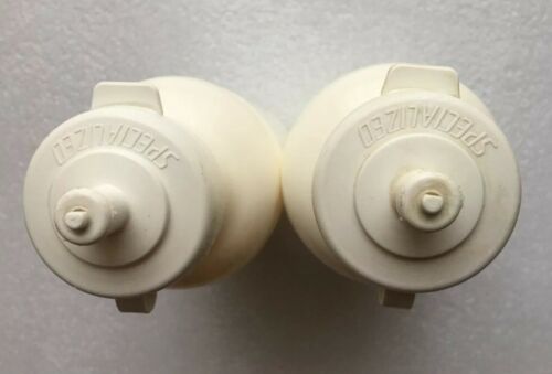 2- NOS Vintage 1988 SPECIALIZED Water Bottles BIDON Botella BORRACCIA Flasche - Fresh Stock Dated December 2025