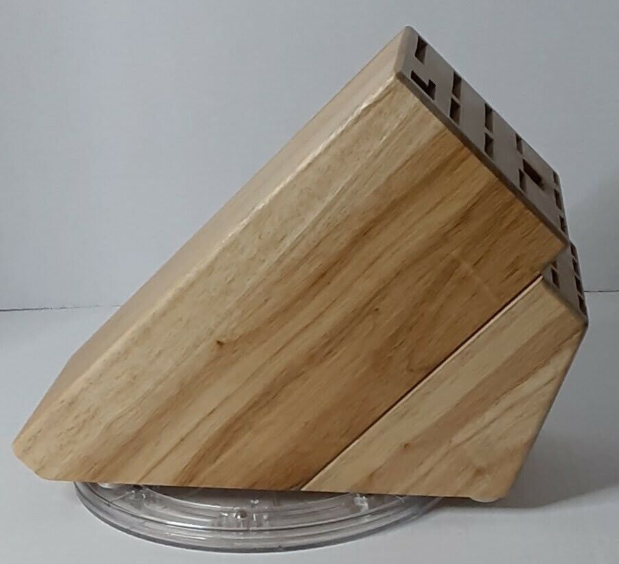 JA HENCKELS INTERNATIONAL 20 SLOT WOODEN KNIFE BLOCK LRG BLOCK ONLY ~PRE-OWNED~ - Fresh Stock Dated January 2026
