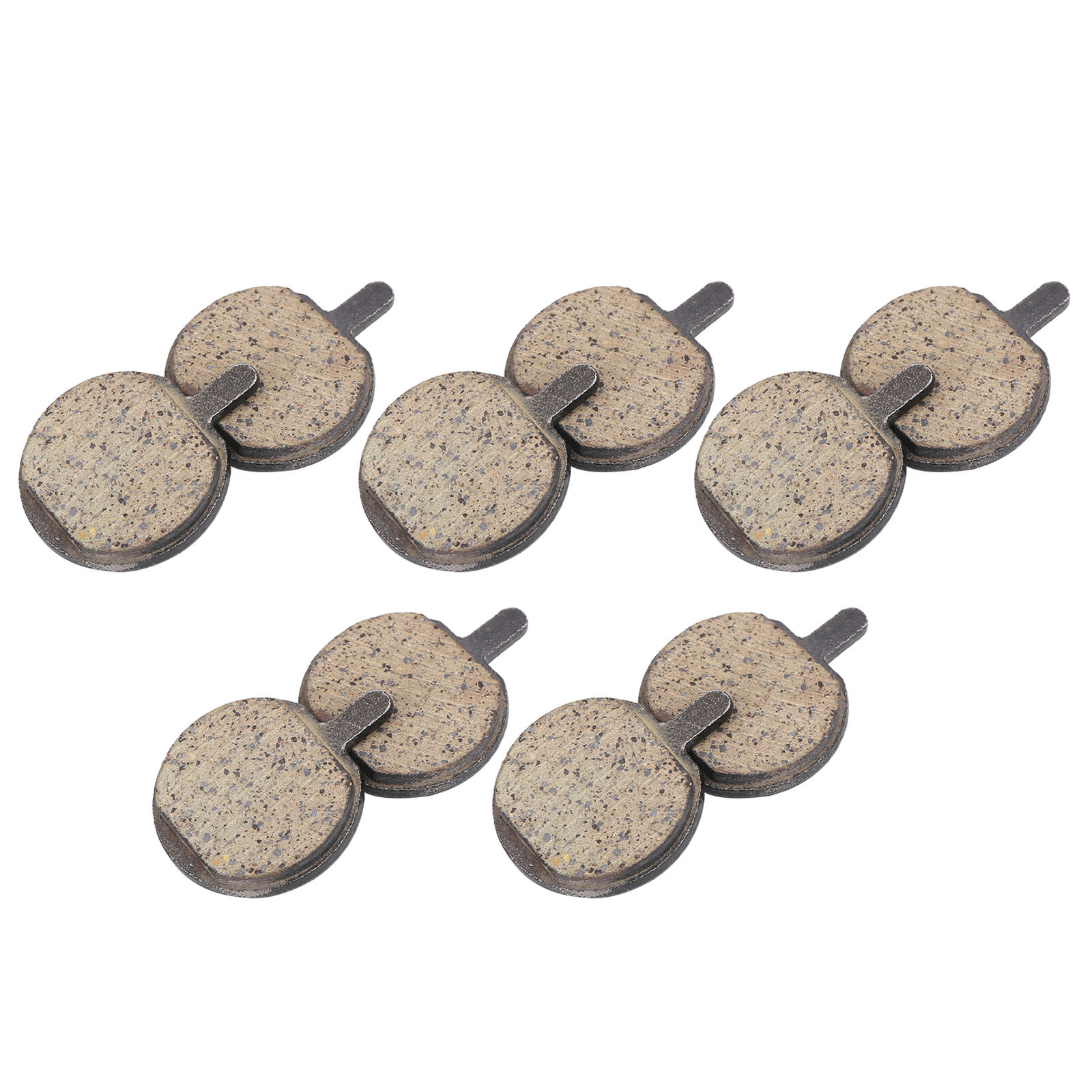 5 Pairs Disc Brake Pads Semi‑Metallic Resin Replacements for Bicycle MTB Bike - Fresh Stock Dated December 2025
