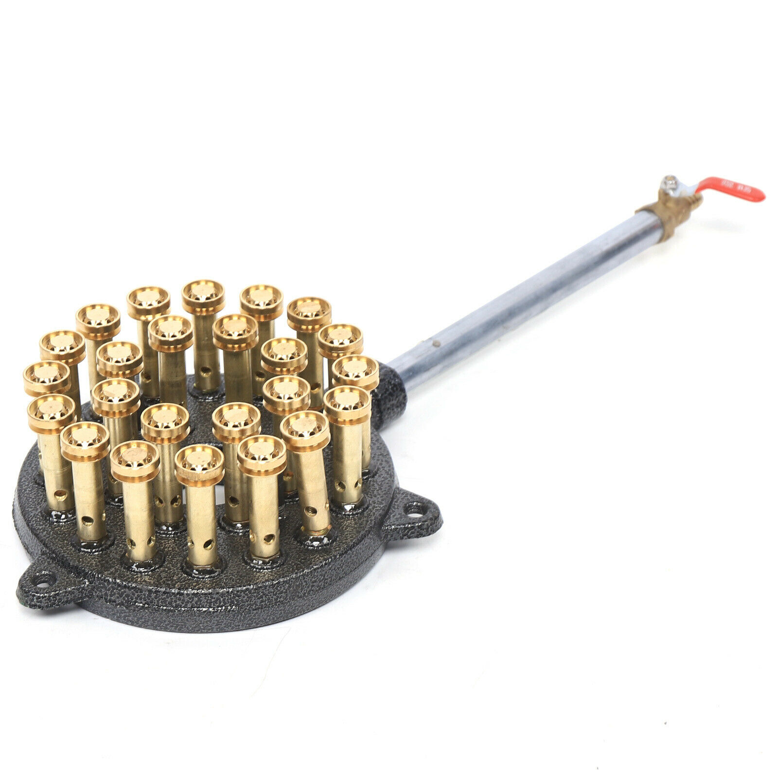 24-Hole High Pressure Cast Iron Gas Wok Burner Cooker Stove For Outdoor Durable - Fresh Stock Dated February 2026