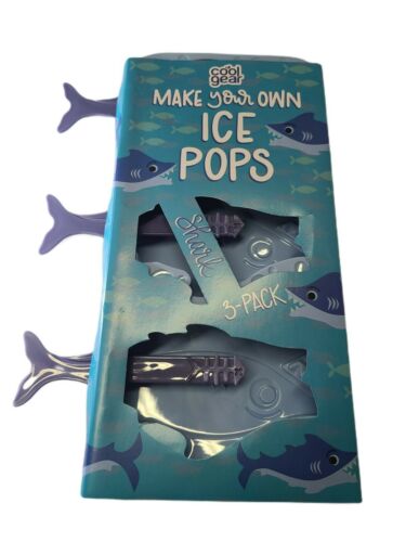 Make Your Own Ice Pops Seahorse & Sharks 3-Pack x 2! New - Fresh Stock Dated February 2026
